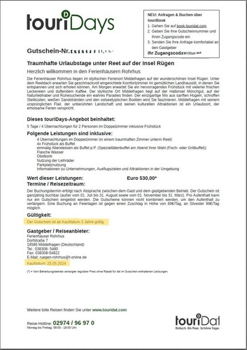 Hotelgutschein rügen 5 - hotelgutschein, –